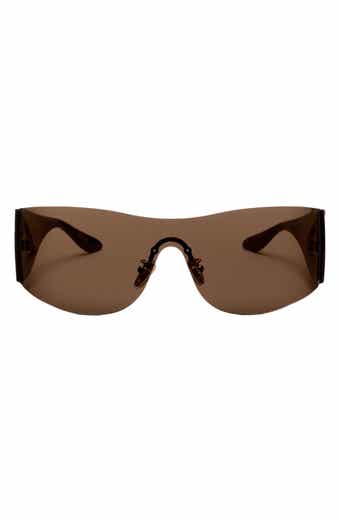 Wrap It Up 141mm Rimless Shield Sunglasses