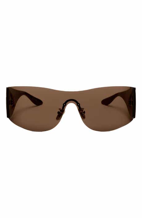 Wrap It Up 141mm Rimless Shield Sunglasses