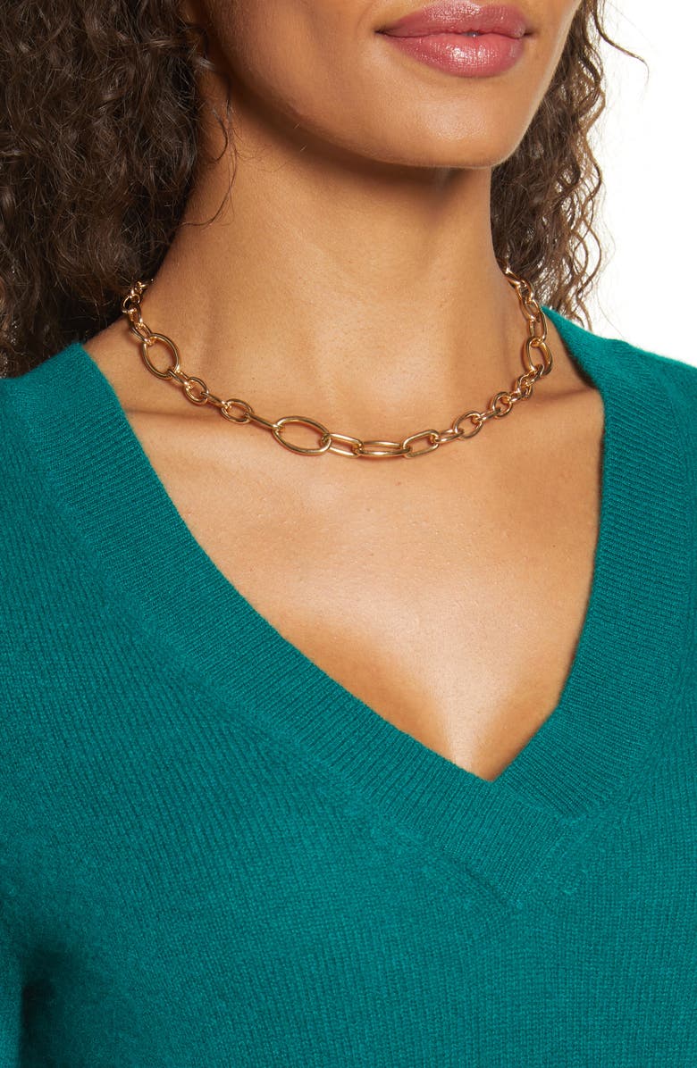 Halogen<sup>®</sup> V-Neck Cashmere Sweater, Alternate, color,