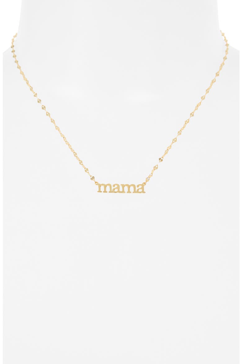 Mama Pendant Necklace, Alternate, color, GOLD