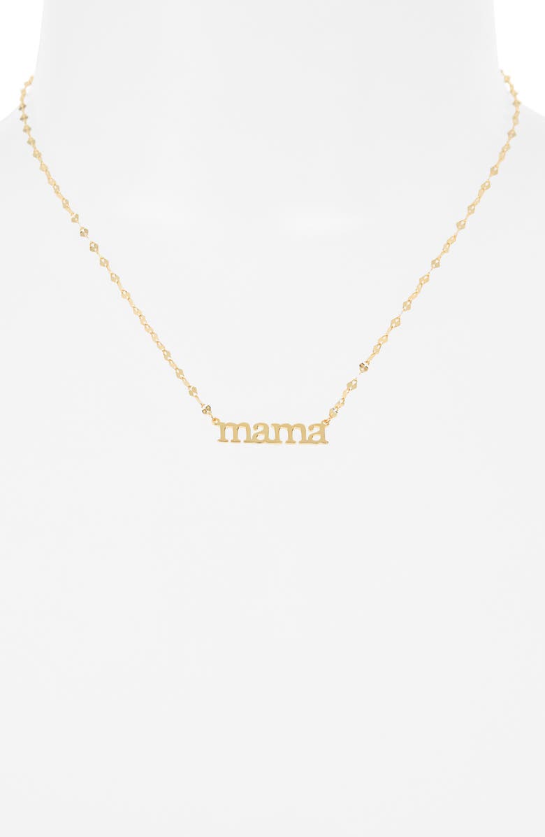 ARGENTO VIVO Mama Pendant Necklace, Alternate, color, Gold