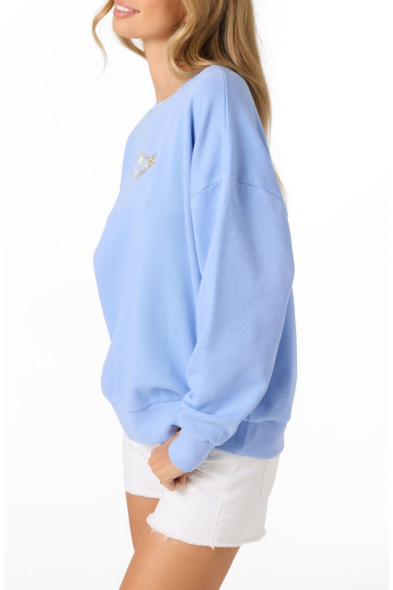 Solis Fleece Graphic Sweatshirt, Alternate, color, HYDRANGEA