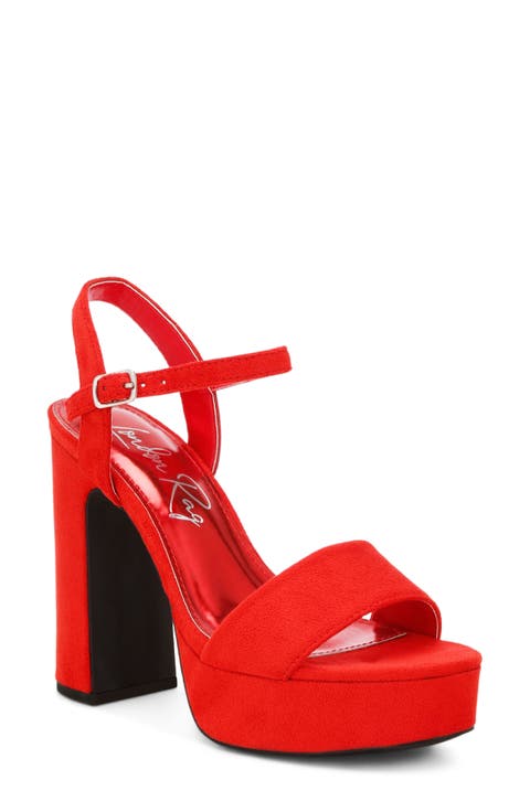 Lilasta Platform Block Heel Sandal