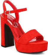 LONDON RAG Lilasta Platform Block Heel Sandal