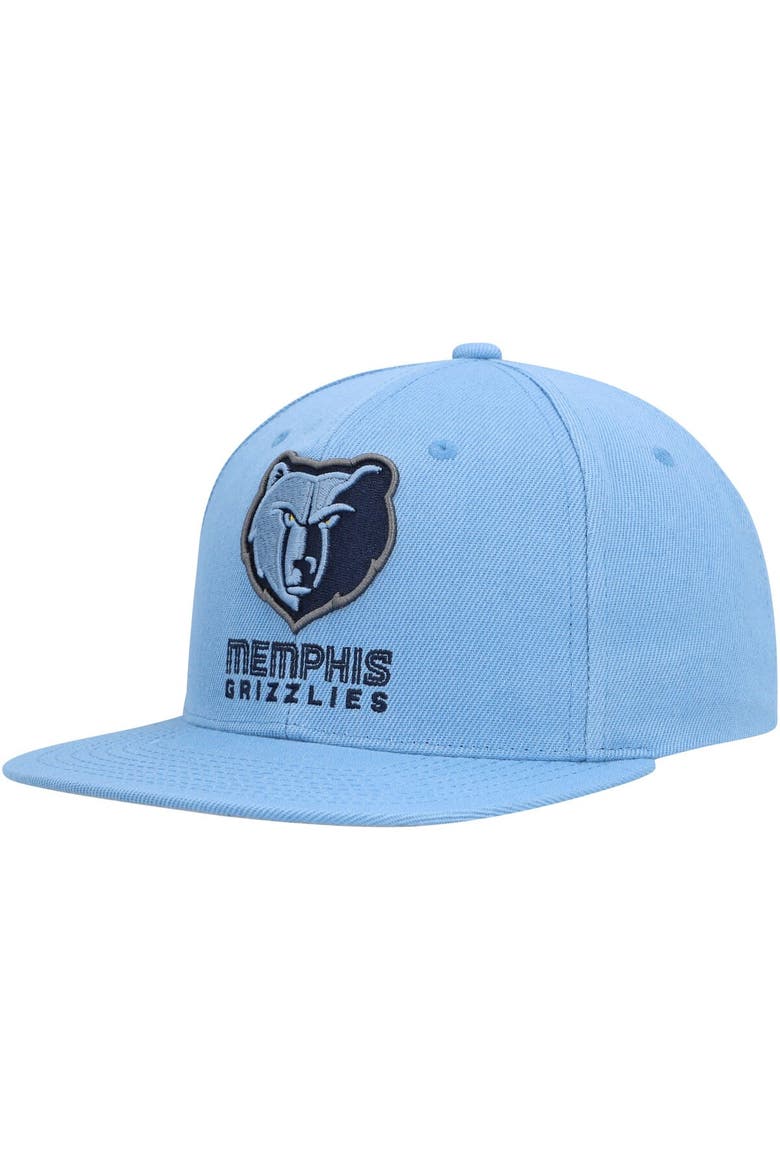 Men's Mitchell & Ness Light Blue Memphis Grizzlies Side Core 2.0 Snapback Hat, Alternate, color, Light Blue