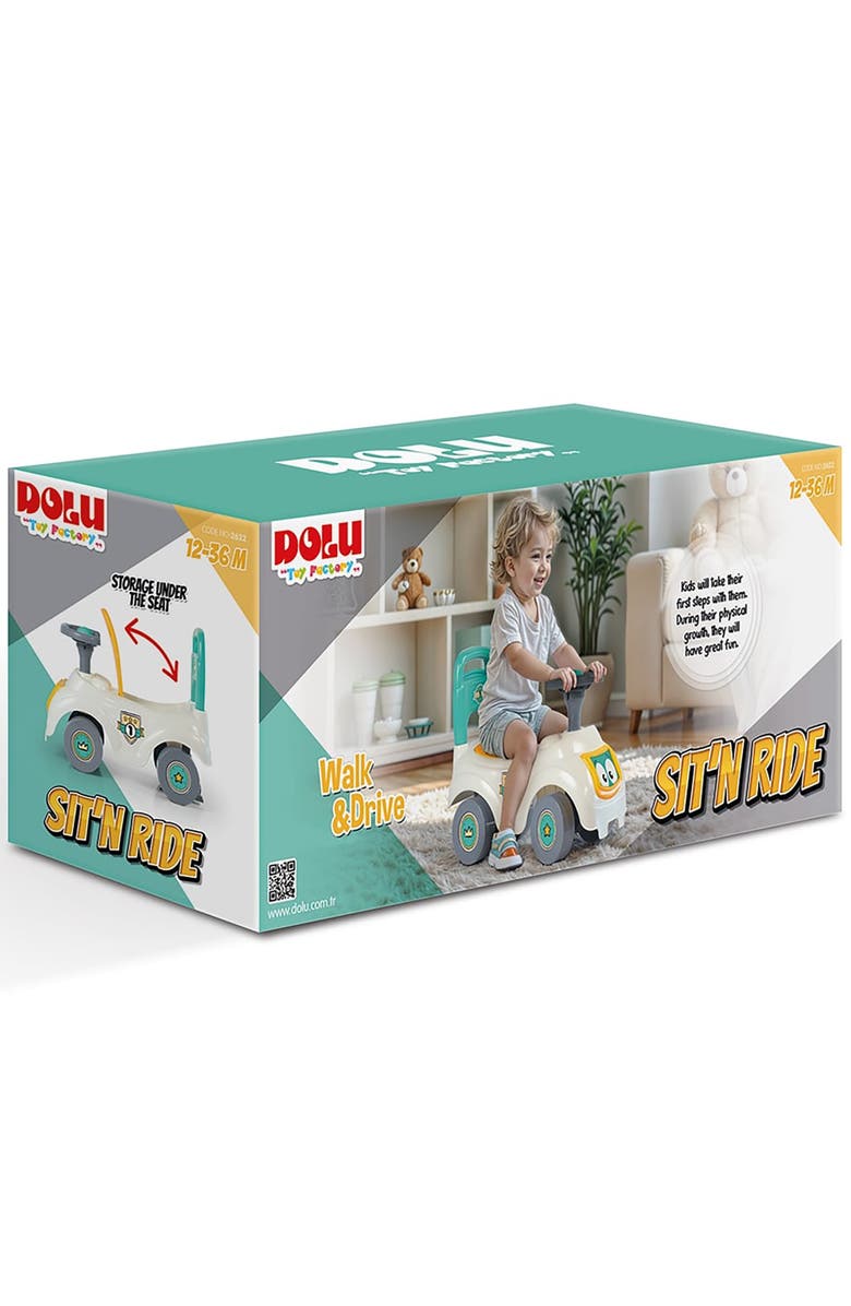 Dolu Walk and Drive, Sit N Ride Ride On Toy Vehicle, Alternate, color, Multicolored