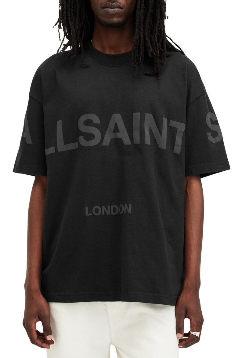 Biggy Logo Graphic T-Shirt, Main, color, JET BLACK