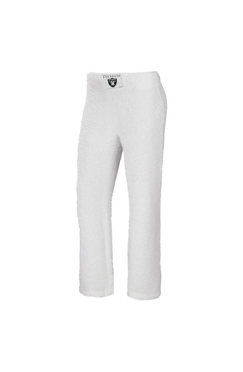 WEAR by Erin Andrews Women's WEAR by Erin Andrews Cream Las Vegas Raiders Cozy Scoop Neck Tank Top & Pants Sleep Set, Alternate, color, Cream