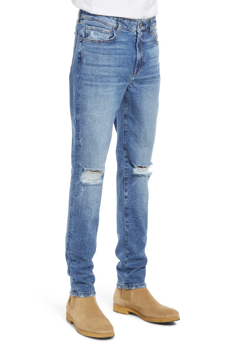 Monfrère Greyson Ripped Skinny Fit Jeans, Alternate, color, 