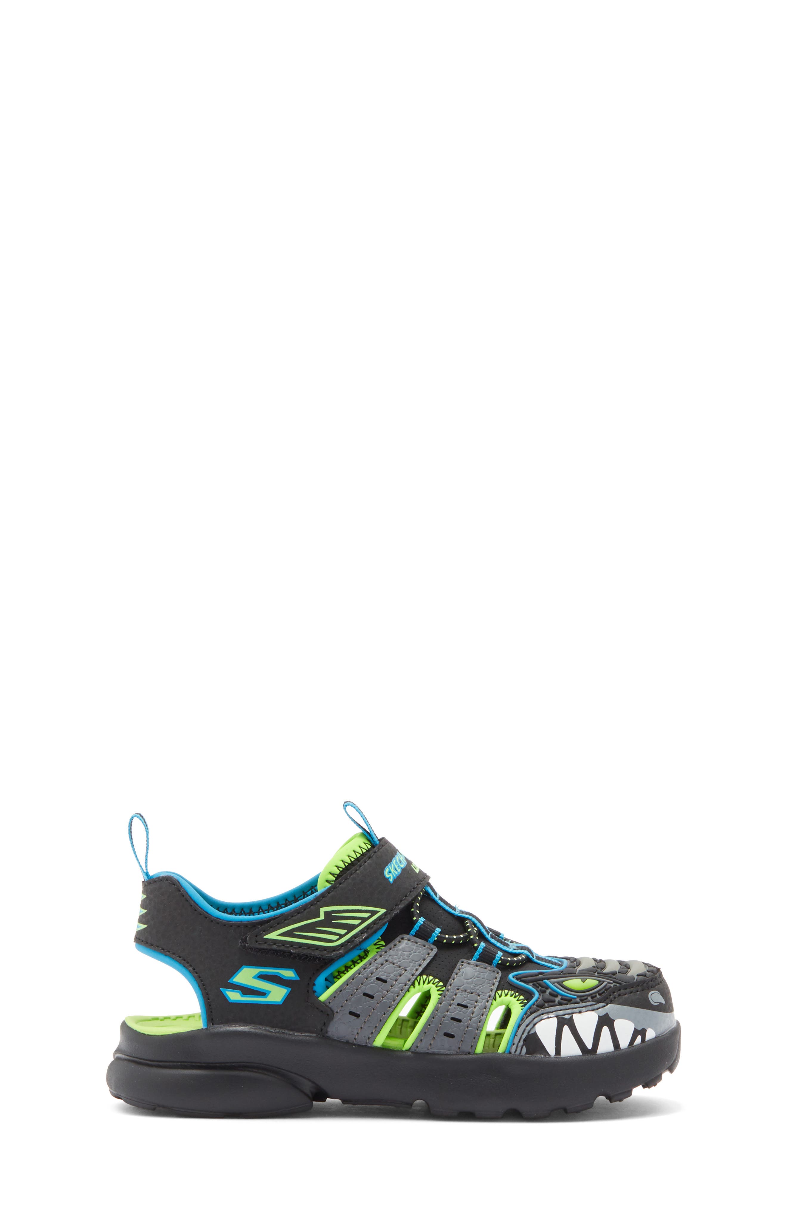 SKECHERS Kids' Skech-O-Saurus 2.0 Light-Up Sandal, Alternate, color, Black Multi