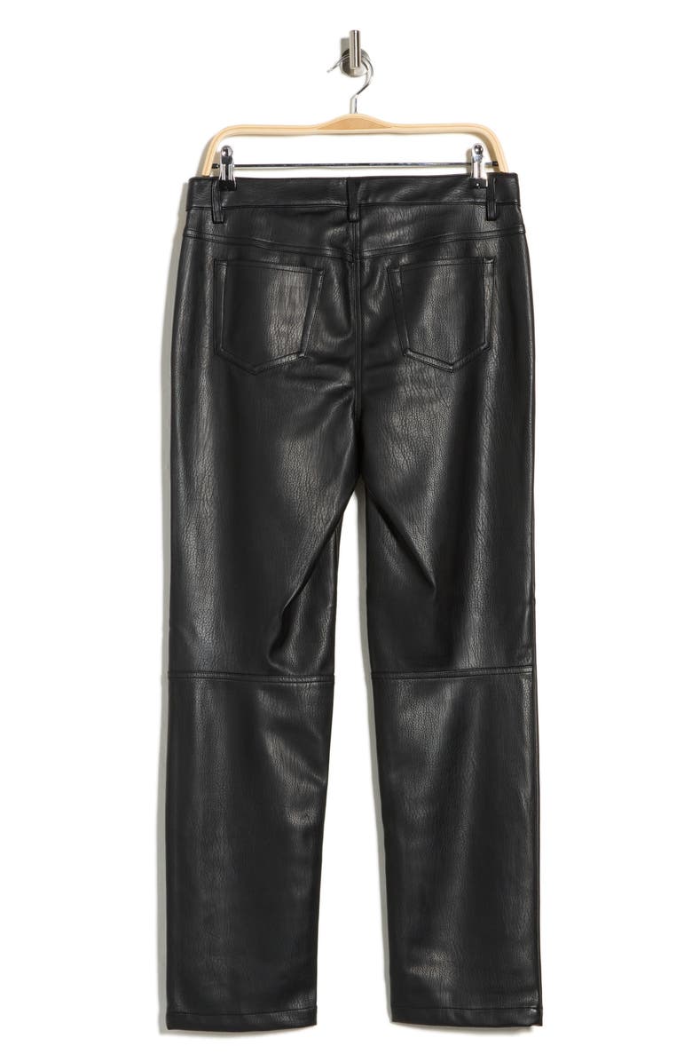 MAX STUDIO Faux Leather Skinny Pants, Alternate, color, Black-Black