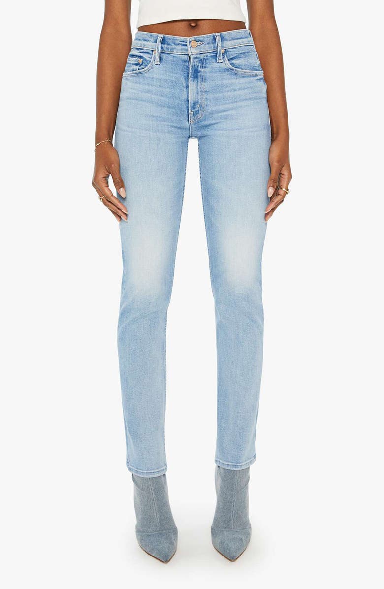 MOTHER Rider Skimp High Waist Straight Leg Jeans, Main, color,