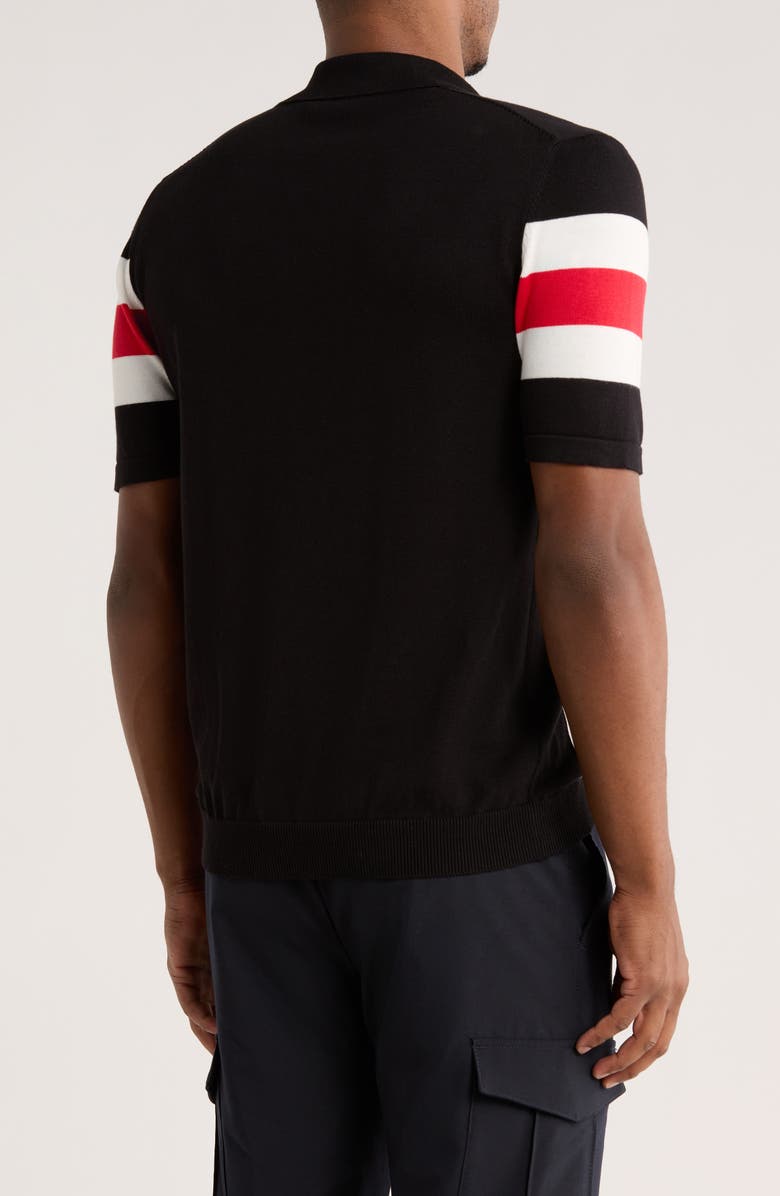 HUGO Spolo Colorblock Polo, Alternate, color, Black