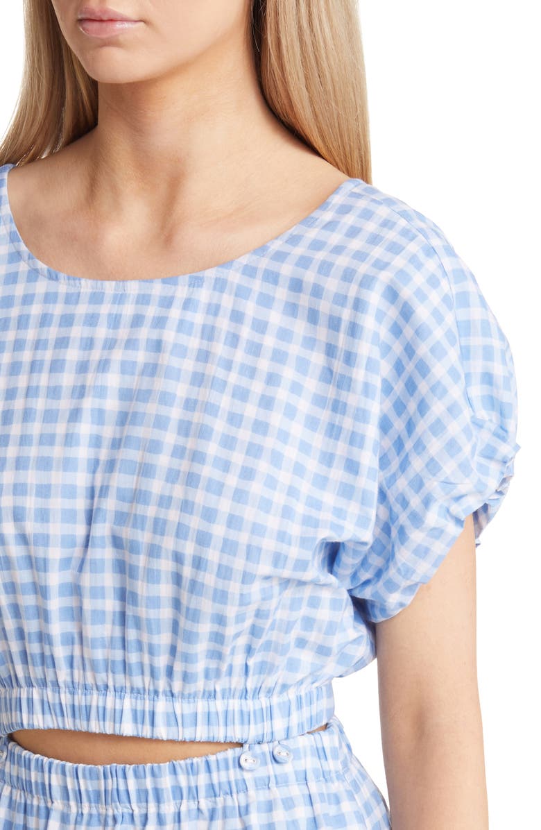 Madewell Modular Pull-On Cotton Gingham Two-Piece Dress Set, Alternate, color, 