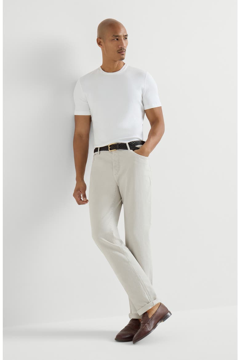 Lightweight denim trousers, Alternate, color, Yuta