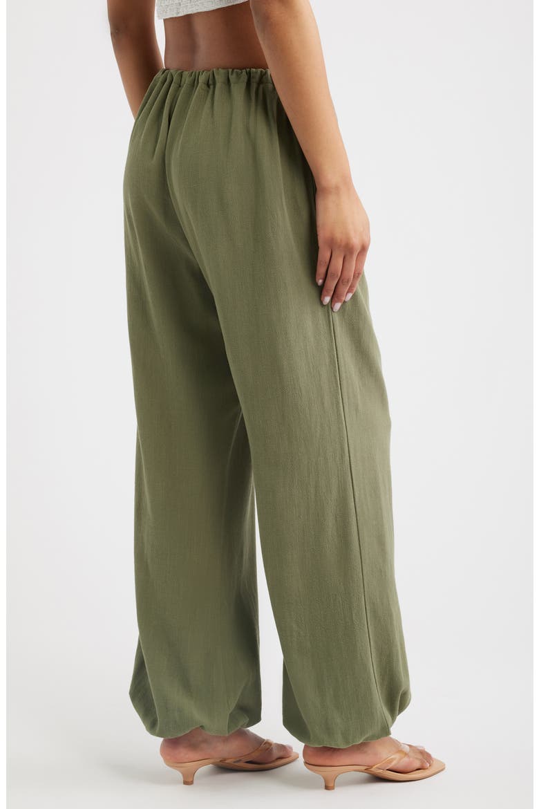 Bridget Woven Balloon Pants, Alternate, color, ARMY GREEN