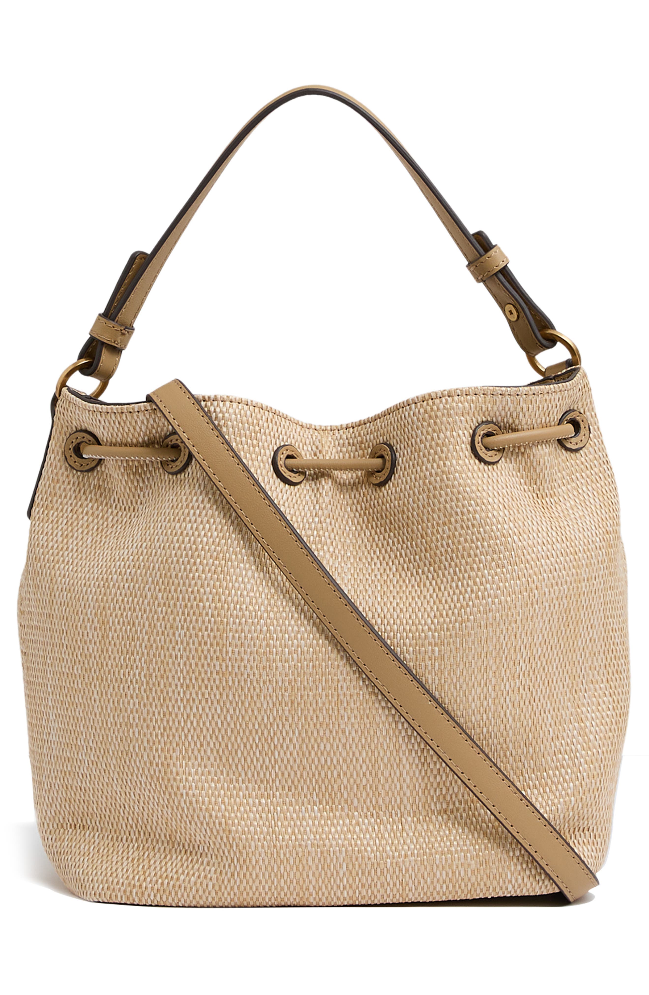 Reiss Evie Canvas Bucket Bag, Alternate, color, 