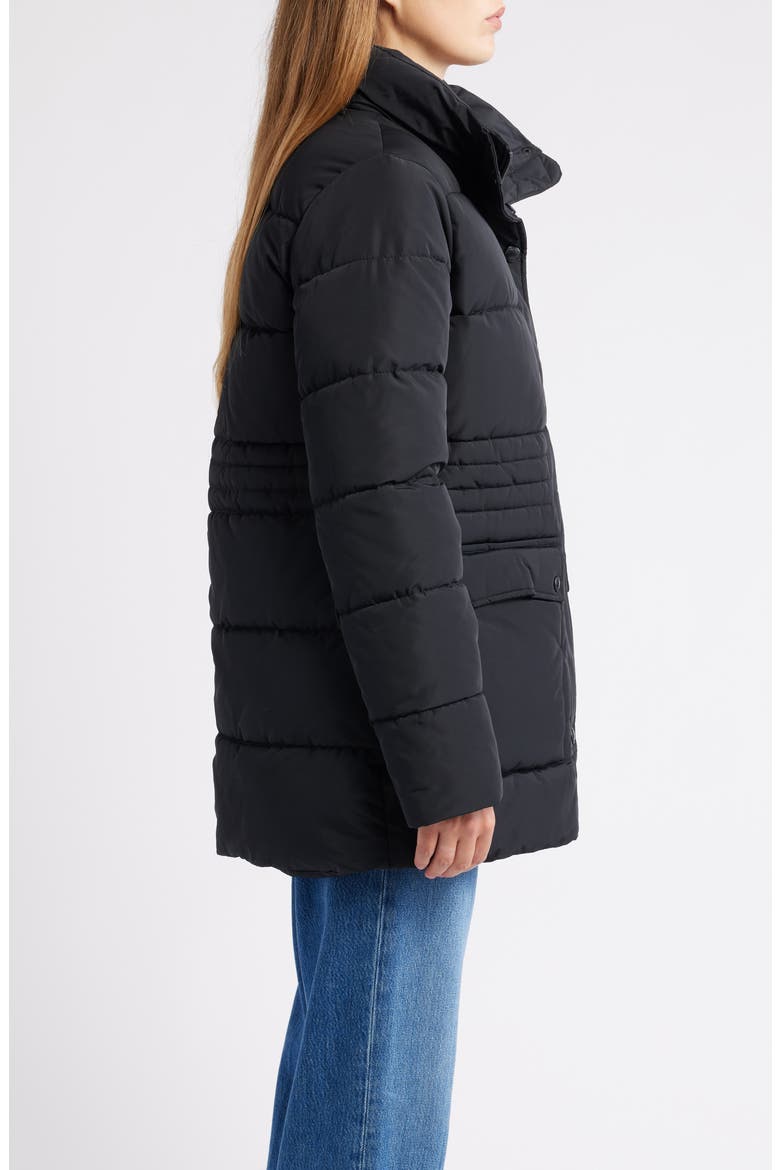 Parka with Removable Hood, Alternate, color, BLACK