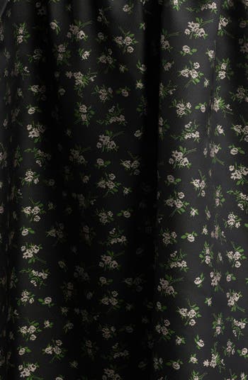 Celine Floral Corset Cocktail Midi Dress