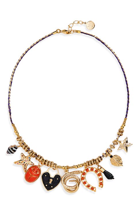 Bellagio Mixed Charm Choker Necklace
