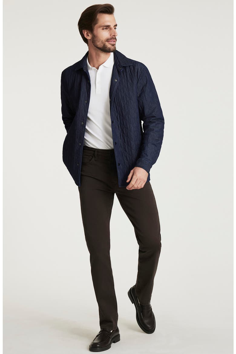 Quilted Denim Overshirt, Alternate, color, RINSE