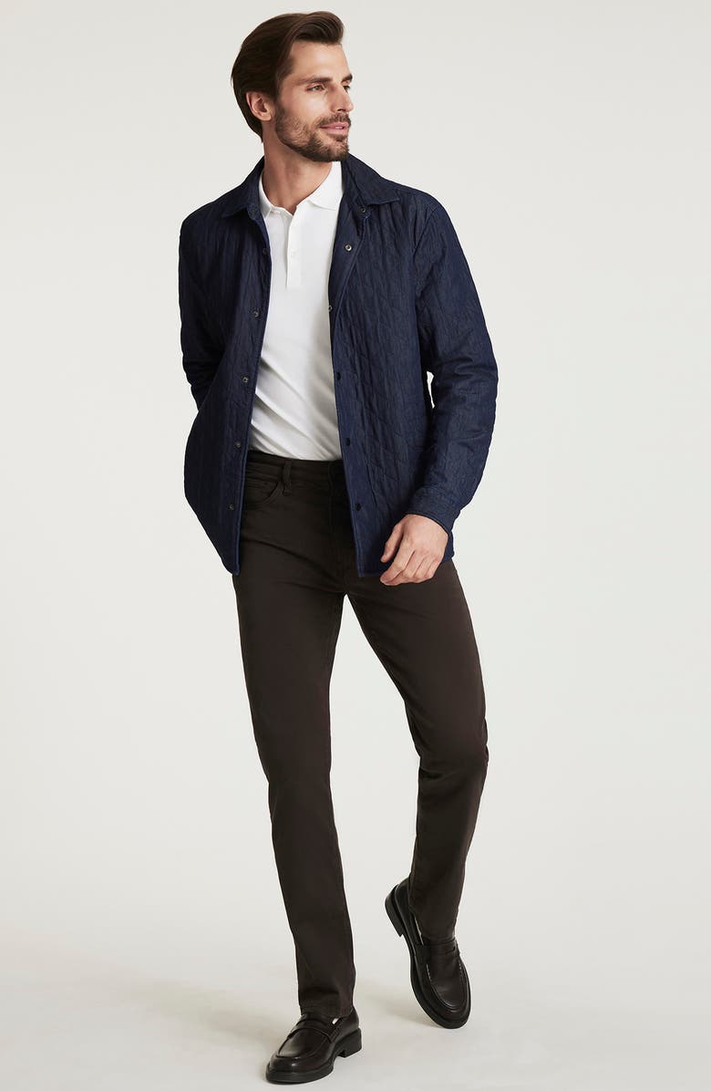 34 Heritage Quilted Denim Overshirt, Alternate, color, Rinse