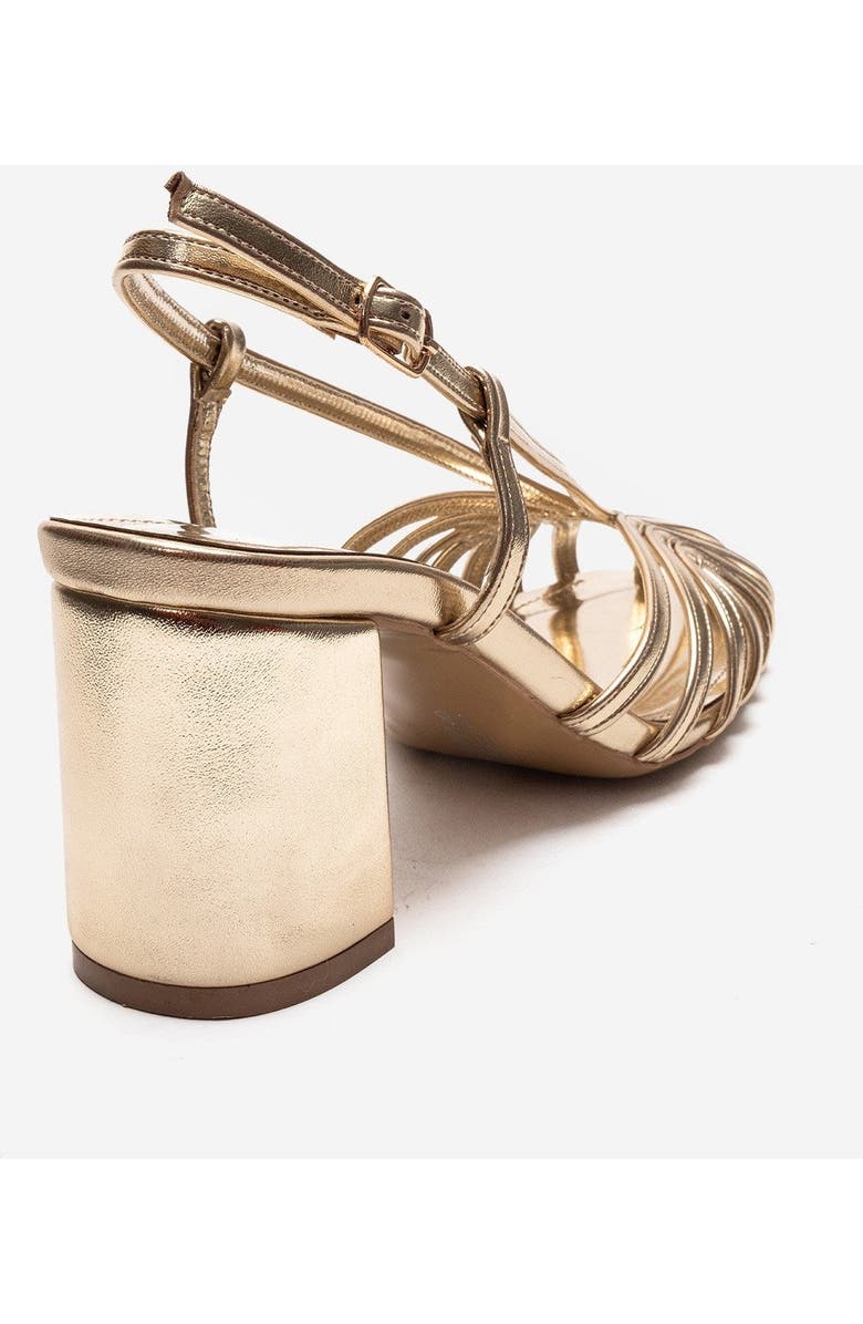 Prologue Shoes Wilda Block Heel Sandal, Alternate, color, Gold