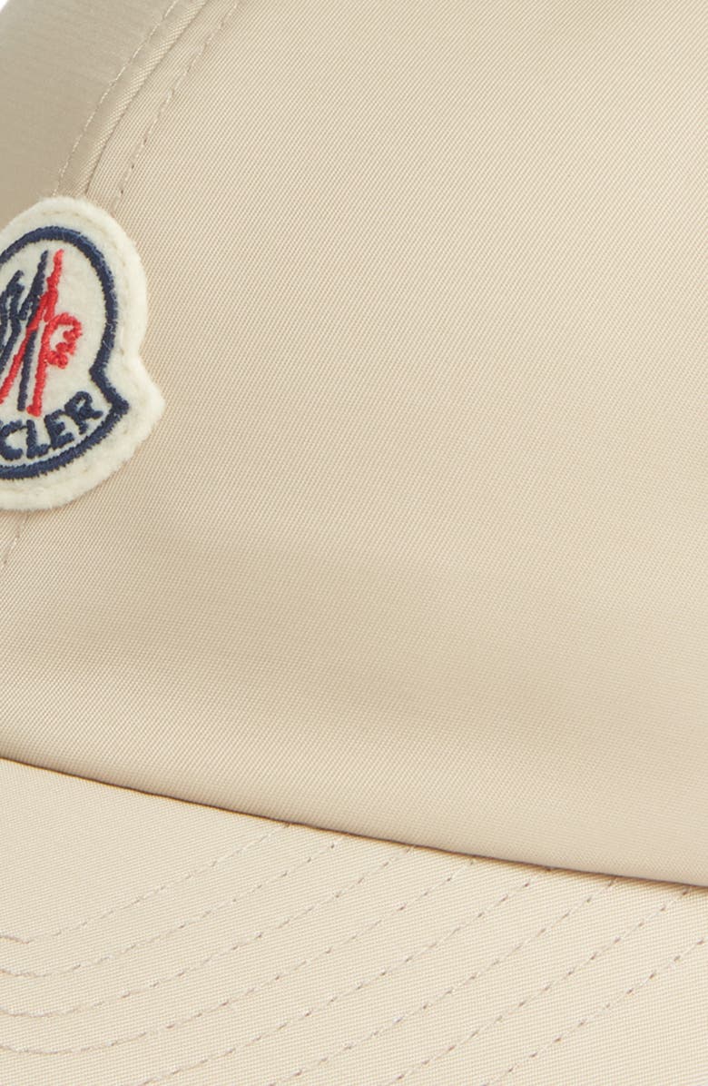 Moncler Logo Patch Adjustable Baseball Cap, Alternate, color, Beige