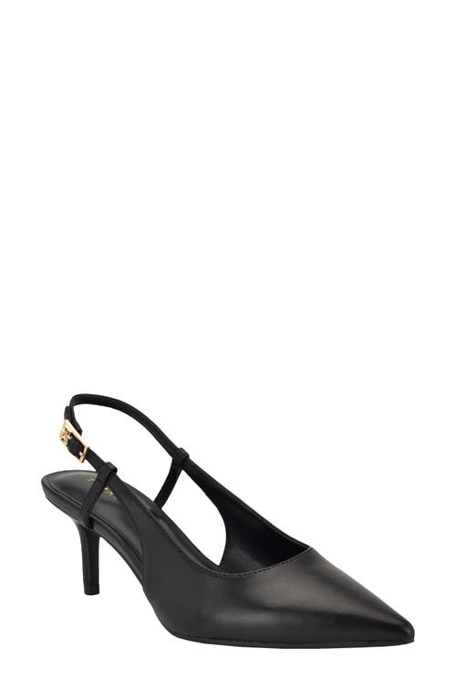 Tommy Hilfiger Cerizza Slingback Pointed Toe Pump In Black