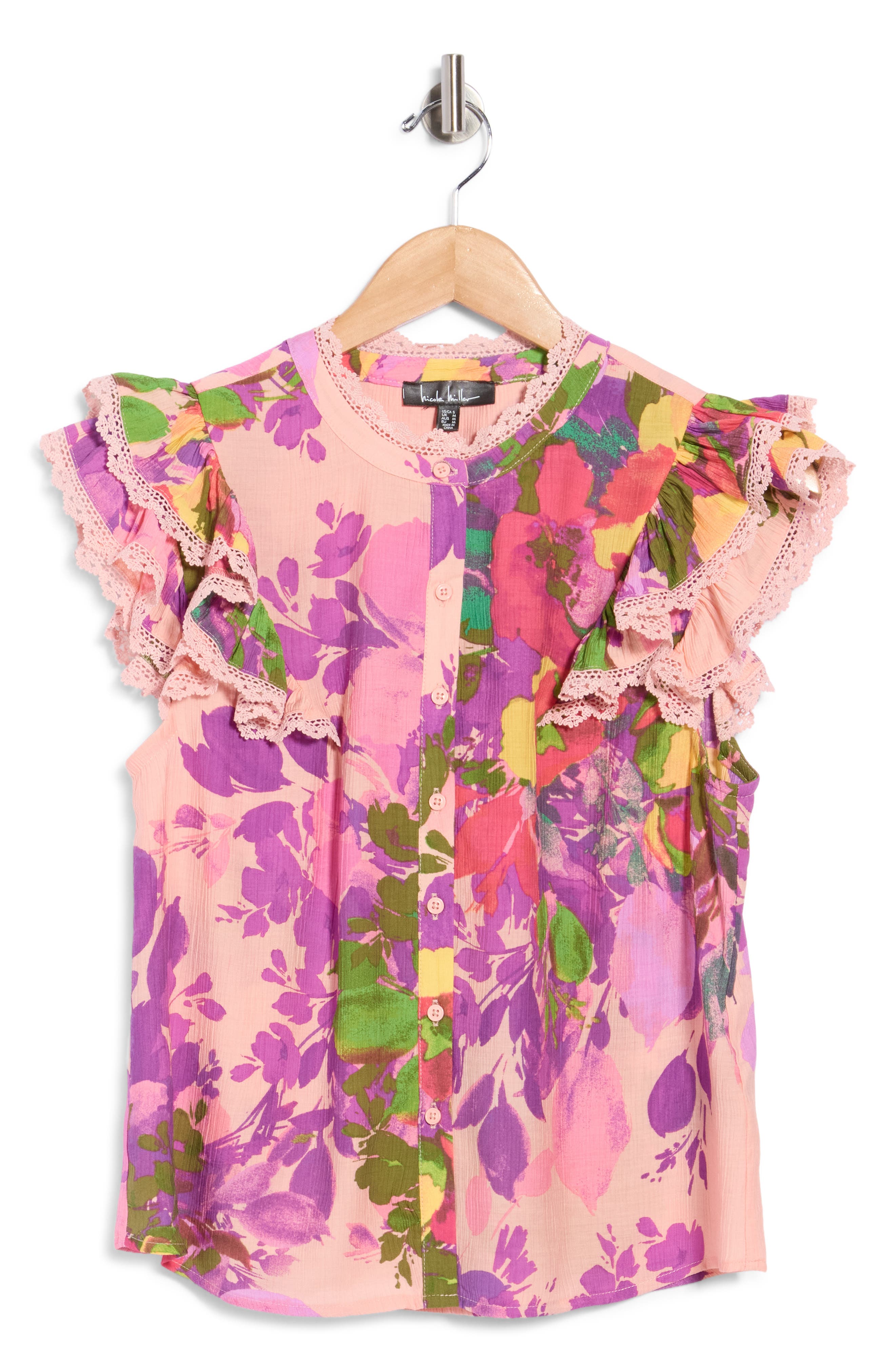 Floral Ruffle Top