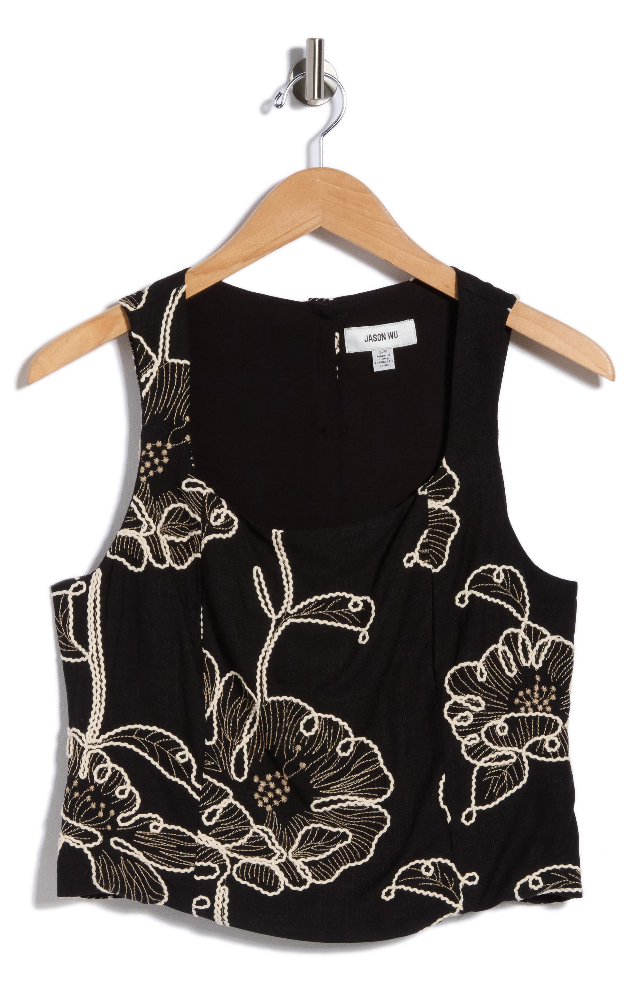 JASON WU Sleeveless Embroidered Top