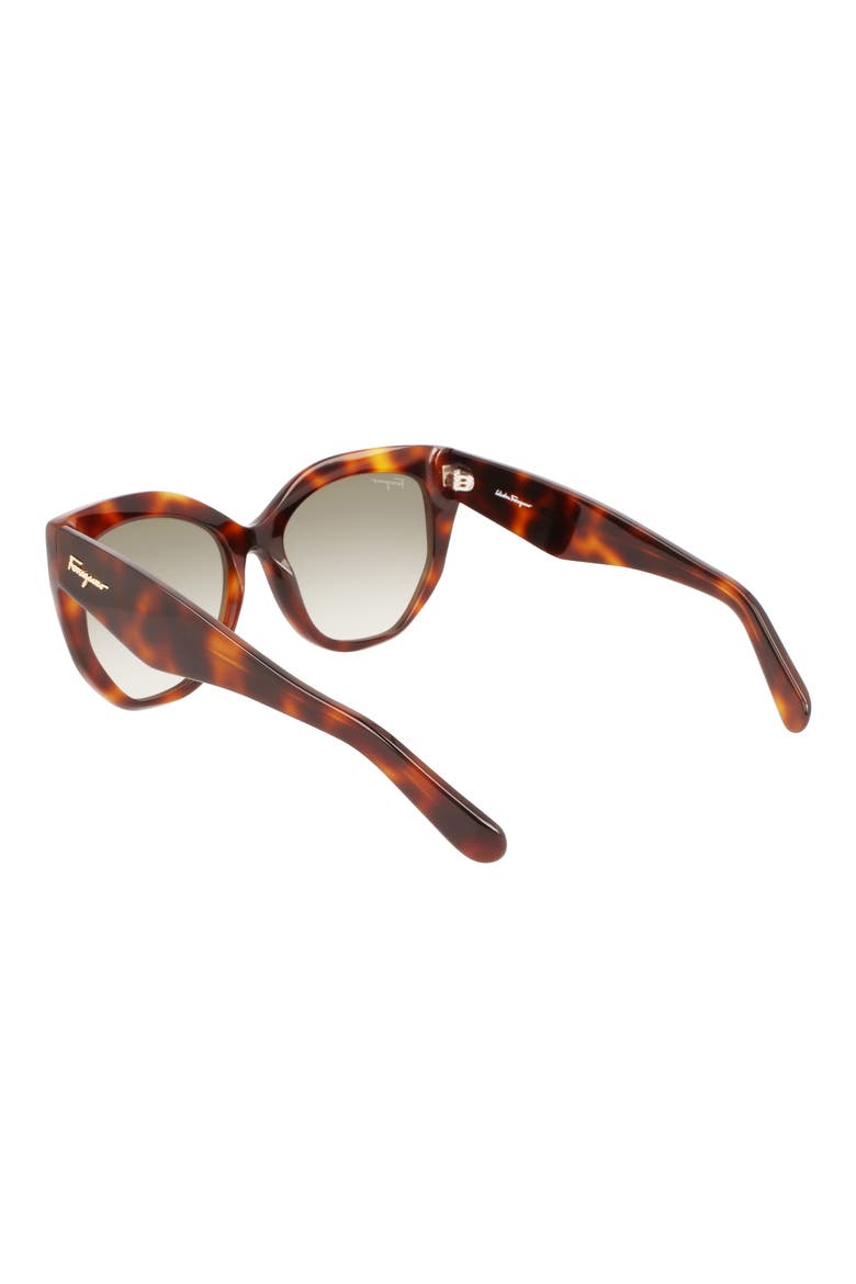 56mm Gradient Cat Eye Sunglasses, Alternate, color, TORTOISE