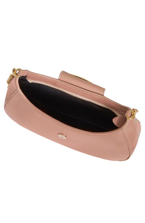 Rebecca Minkoff Snake Ring Leather Shoulder Bag In Romance