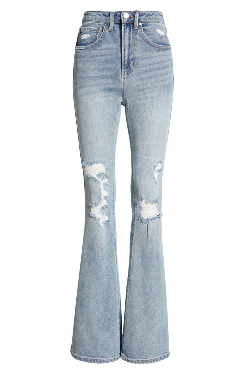 AFRM Kayne Distressed Flare Jeans, Alternate, color, 