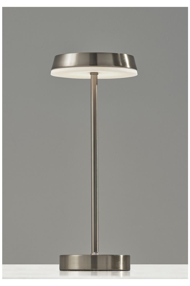 Tommy Cordless LED Lamp, Alternate, color, BRUSHED STEEL