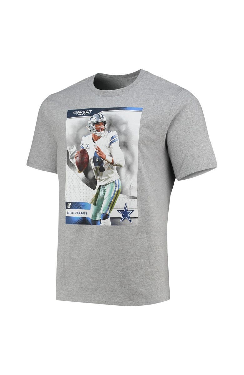 NFL Men's Dak Prescott Heathered Gray Dallas Cowboys Name & Number T-Shirt, Alternate, color, Heather Gray