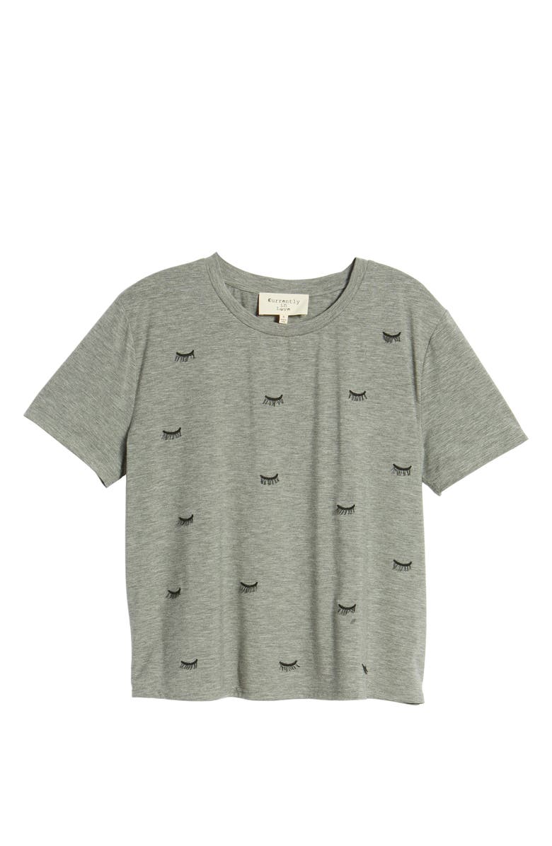 Currently in Love Embroidered Eyelash Tee, Alternate, color, 