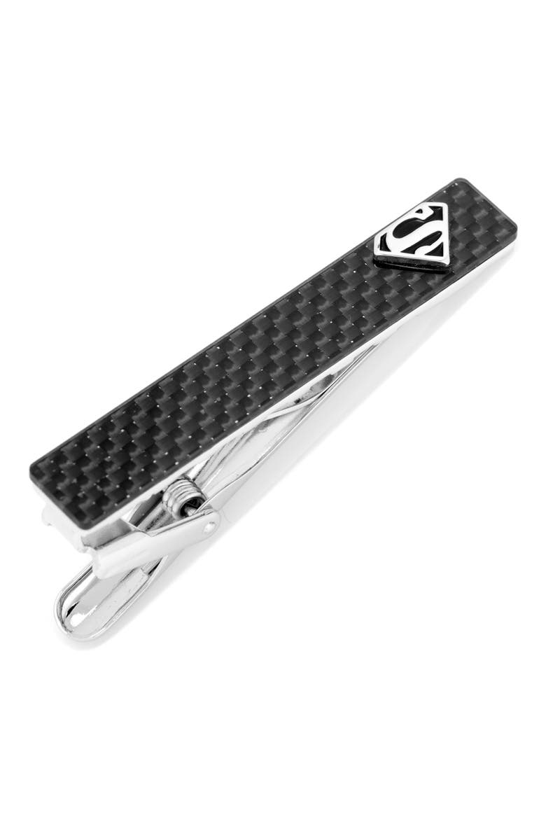 DC Comics Superman Tie Bar, Main, color, BLACK