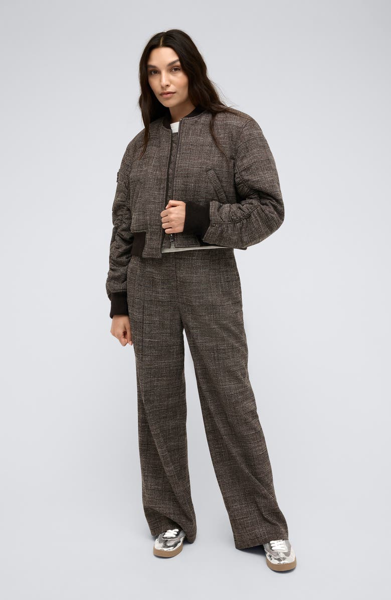 Kenneth Cole Plaid Crop Bomber, Alternate, color, 