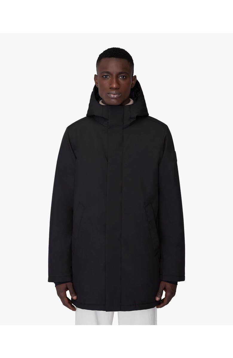 Quartz Co. AUSTIN | Hooded Insulated Winter Jacket, Alternate, color, Black