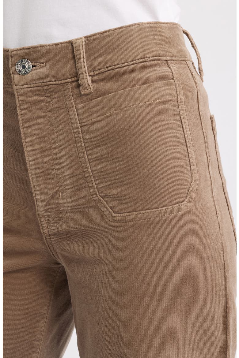 Le Slim Palazzo Patch Pocket High Waist Wide Leg Corduroy Jeans, Alternate, color, SOFT TAUPE
