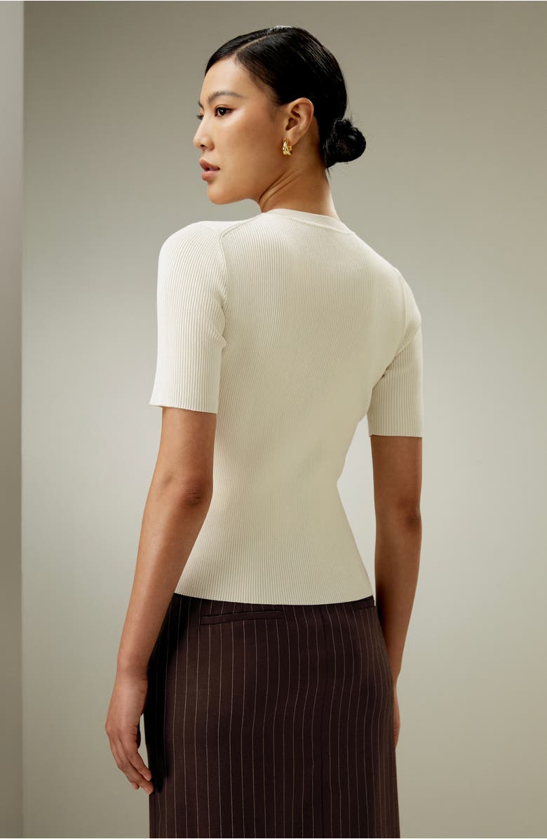 Lilysilk Essential Silk Knit Top, Alternate, color, White