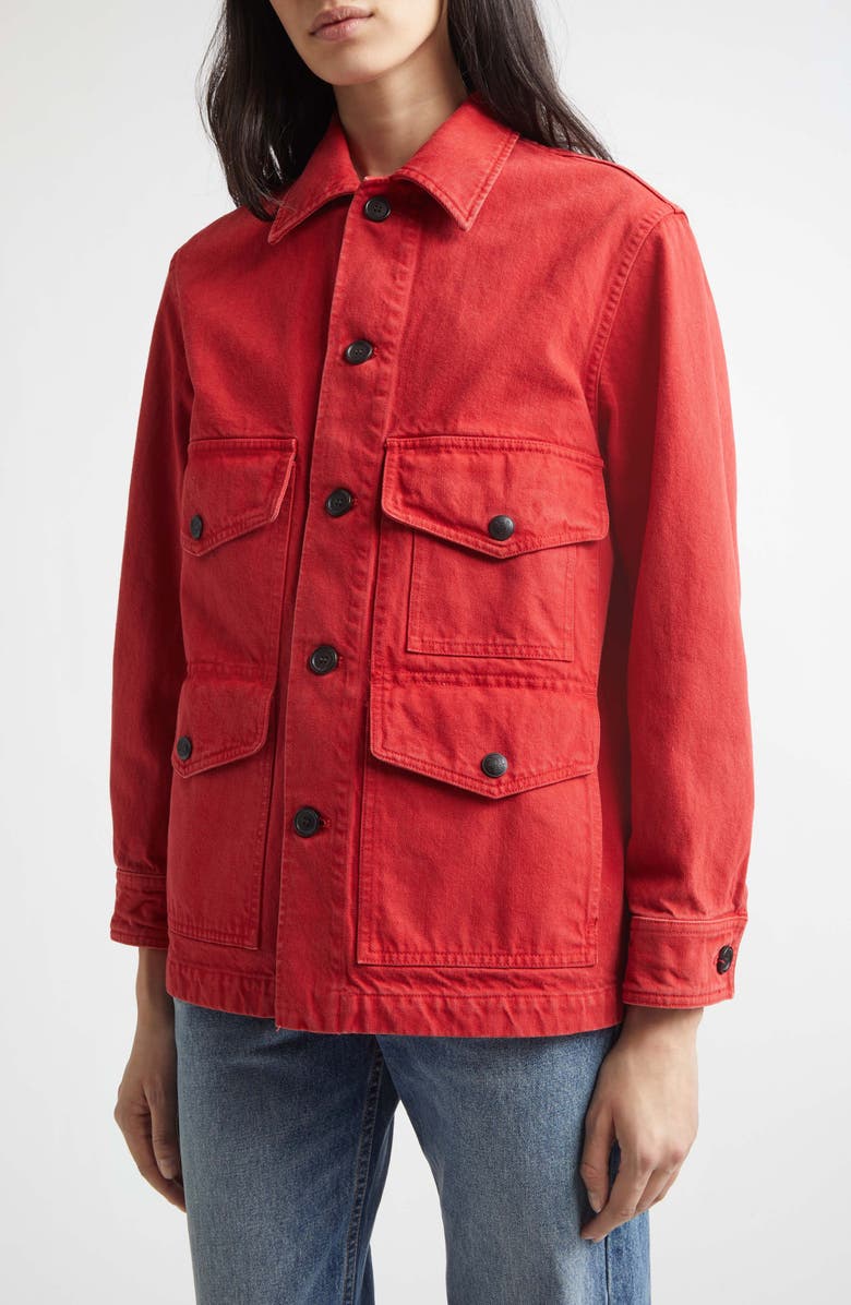 Nili Lotan Leroy Jacket, Alternate, color, Scarlet