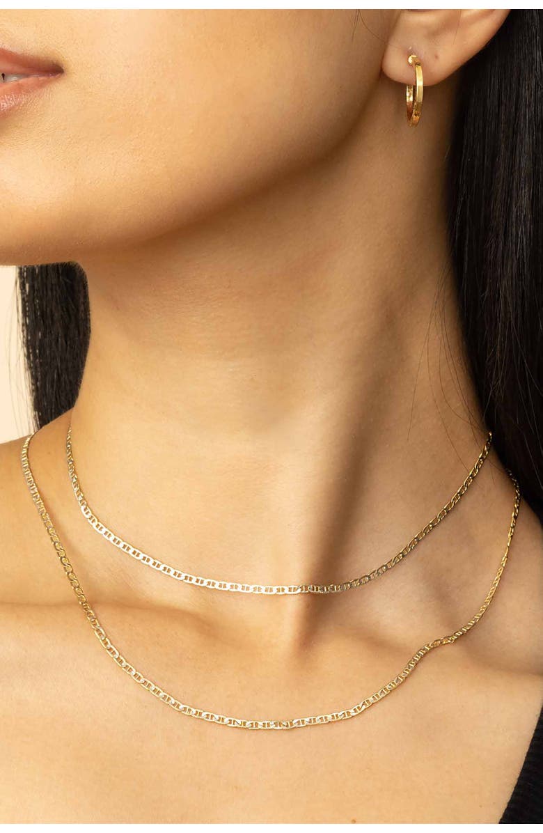 Oradina 14K Yellow Gold Mystic Mariner Pavé Choker, Alternate, color, Yellow Gold