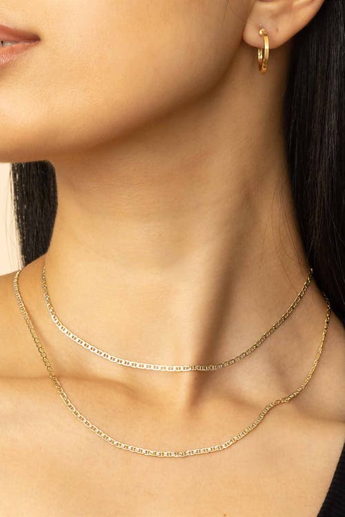 Oradina 14k Gold Mystic Mariner Pavé Necklace In Yellow Gold