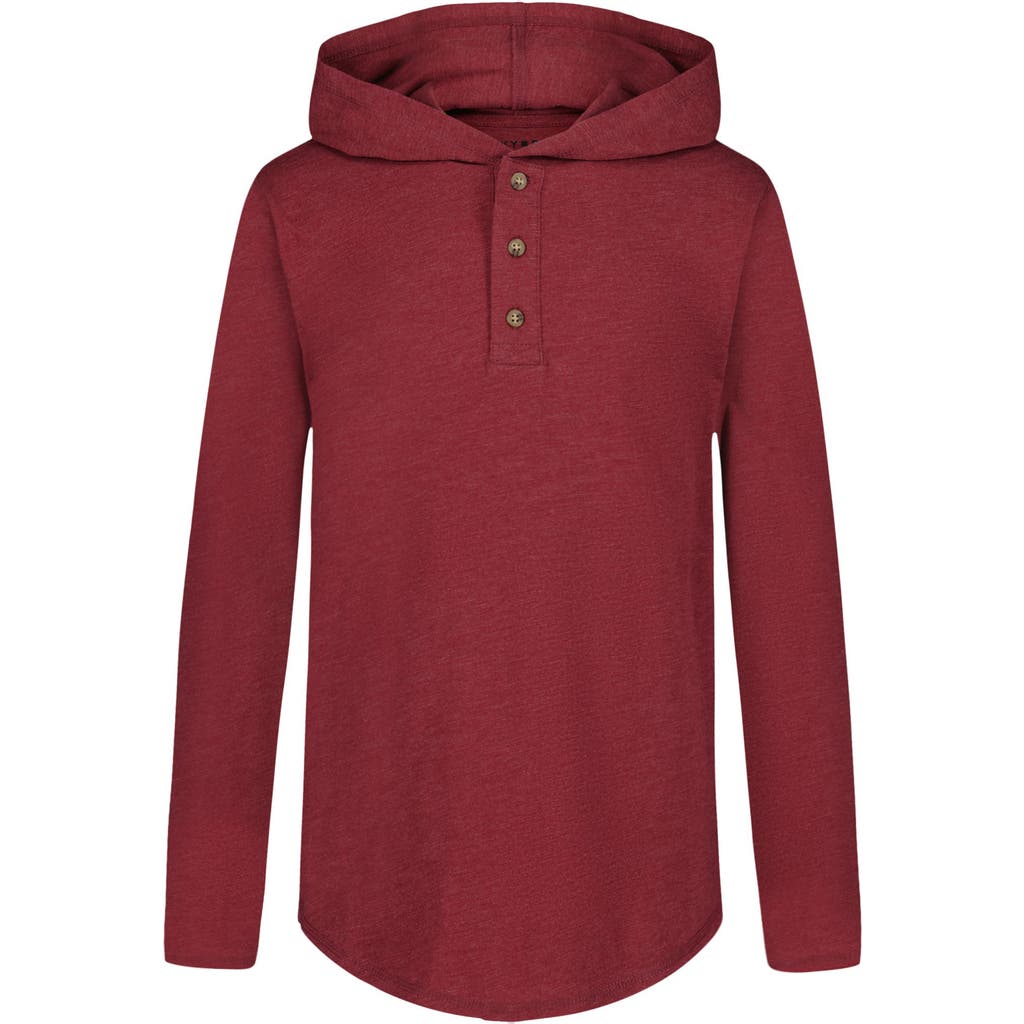 Lucky Brand Kids' Long Sleeve Hooded Henley In Multi