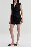 A.L.C. Cameron Linen Blend Belted Vest