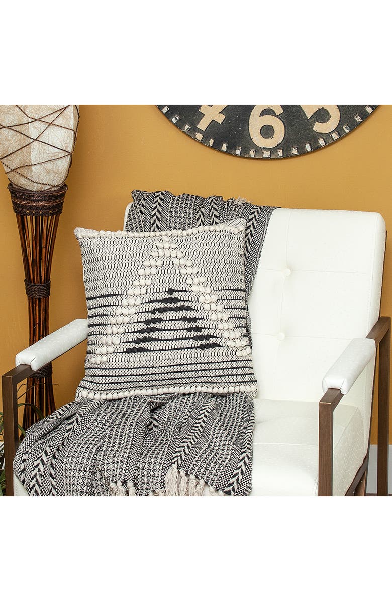 PARKLAND COLLECTION Janice Throw Pillow, Alternate, color, Beige