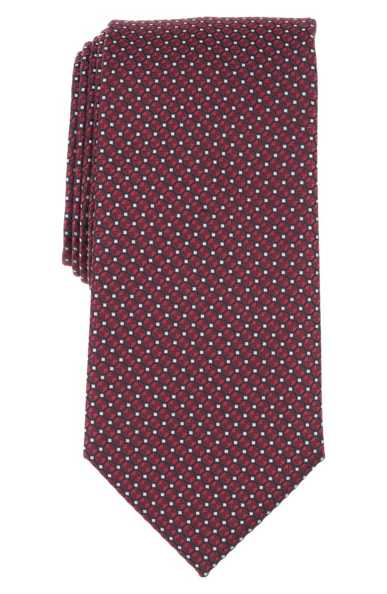 Perry Ellis Eldin Mini Dot Tie, Main, color, Red
