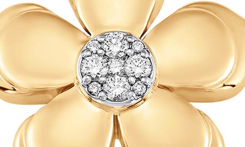Sara Weinstock Lierre Flower Pendant In Yellow Gold